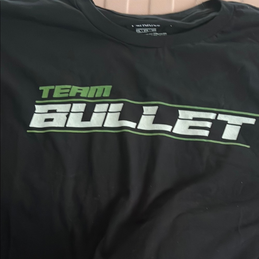 Fanatics Black and Green Short Sleeve Tee